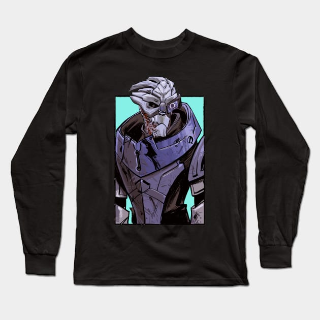 Garrus Vakarian - Mass Effect Long Sleeve T-Shirt by markodjeska